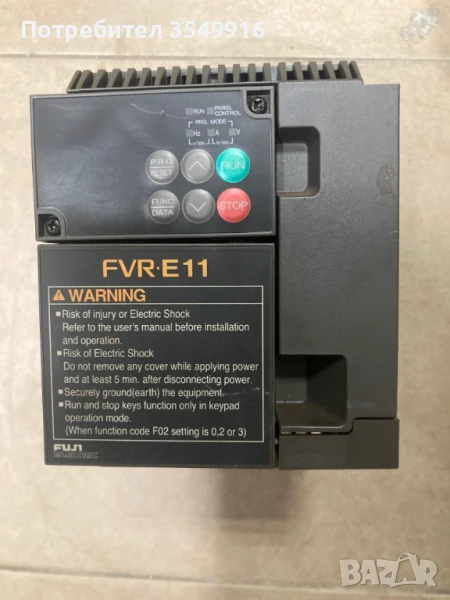 Честотен регулатор(инвертор)FUJI 1,5кw/400в, снимка 1