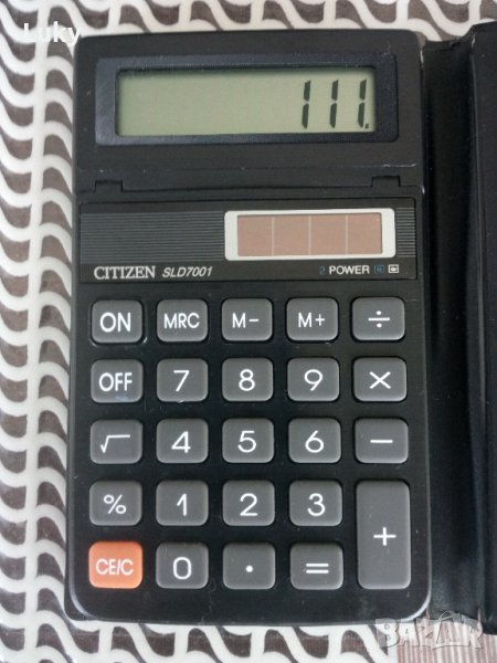 Продавам стар,джобен,соларен калкулатор.CITIZEN-1991 г.Работещ., снимка 1