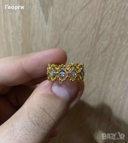 Buccellati пръстен с мойсанити , снимка 1