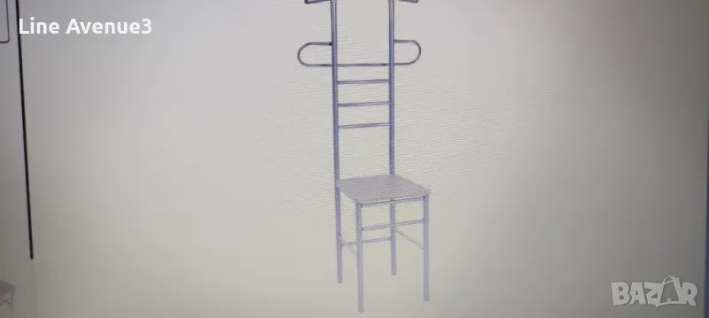 Универсални столове, за сядане и поставяне на  дрехи 2 бр, метал, снимка 1