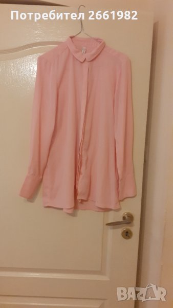  Розова риза - изкуствена коприна, снимка 1
