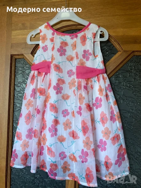 Лятна рокля на цветя за момиче , снимка 1