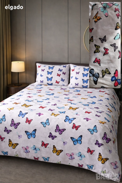 Спален комплект Moon Cotton –  "Пеперуди", снимка 1