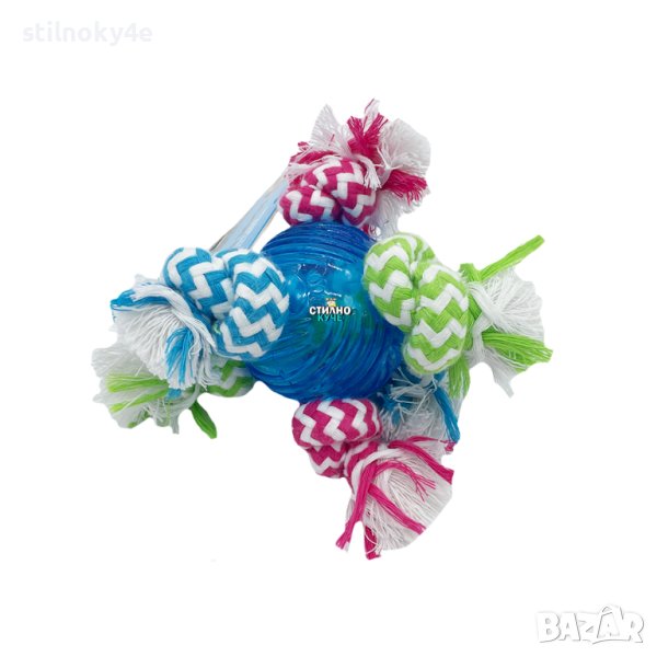 Играчка/Топка с въже за куче Играчки за кучета-топка Кучешки играчки-топки Кучешка играчка-топка , снимка 1