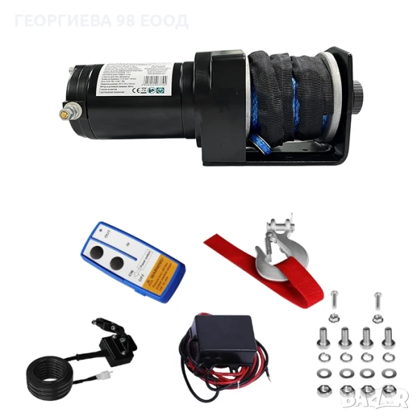 Електрическа лебедка с планка 2500LBS (1133кг), снимка 1