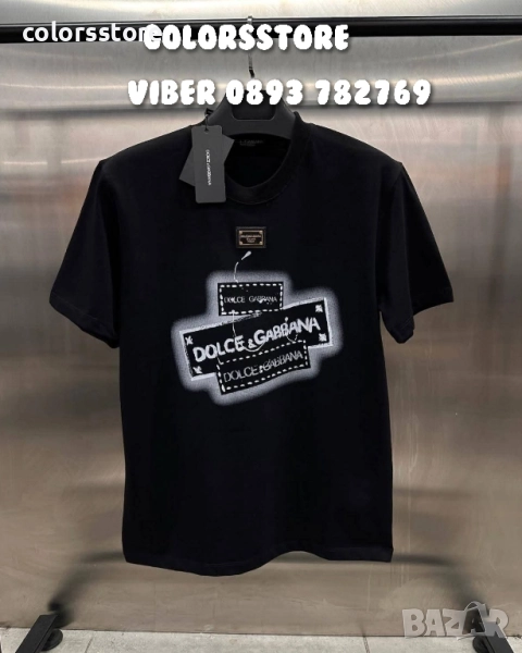 Черна мъжка тениска Dolce&Gabbana/IM62l, снимка 1