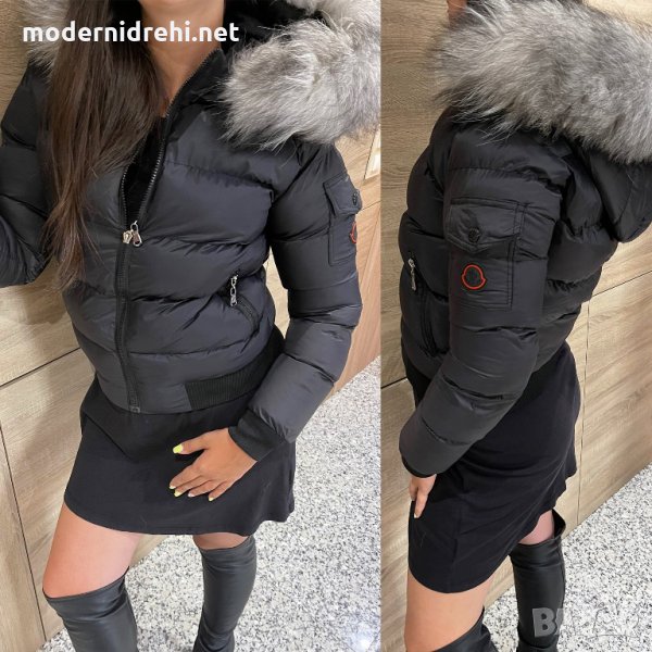 Дамско яке с естествена лисица Moncler код 83, снимка 1