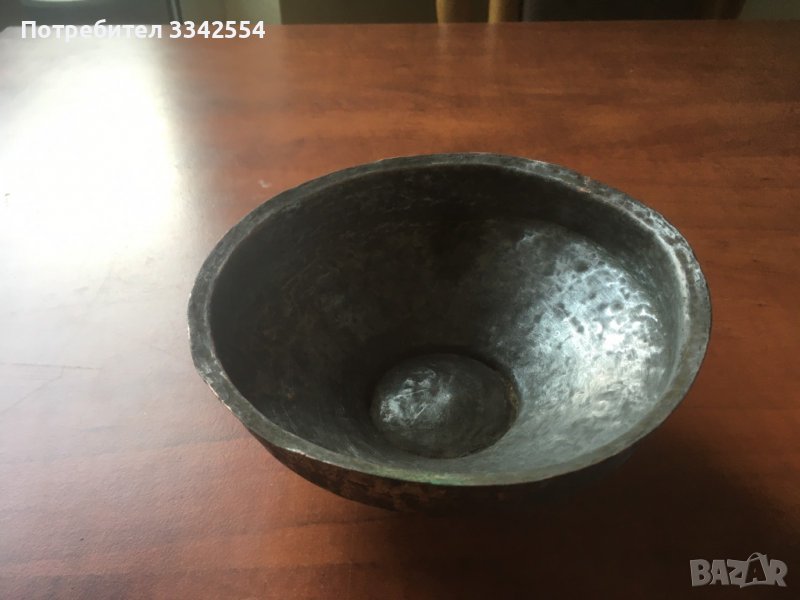 САХАН ТАС ПАНИЦА БАКЪР МЕД СЪД СТАРИНЕН, снимка 1