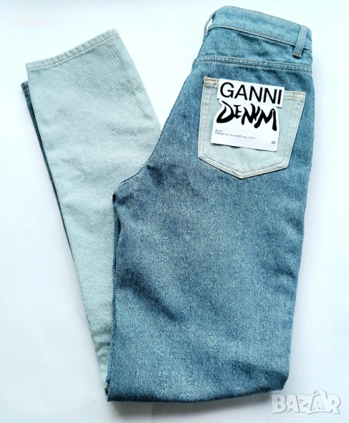 Ganni Swigy дънки с контрастни панели в синьо, снимка 1