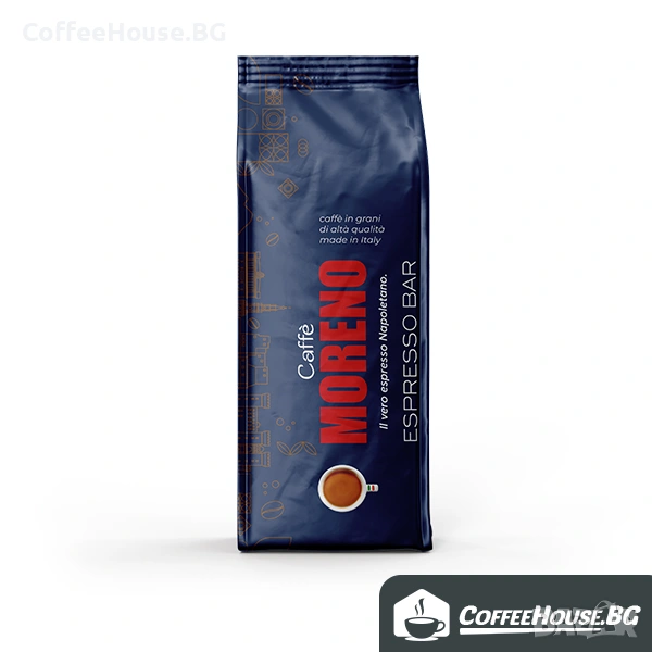 Италианско кафе на зърна за еспресо - Moreno Espresso Bar, 1 кг, снимка 1