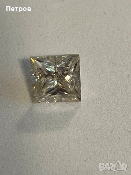Мойсанит (Диамант), Принцес Cut.6.28карата ,10,43мм, снимка 1