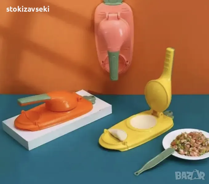 Цветна, стилна, пластмасова машина за кнедли/ Цвета се изпраща според наличността в склада, снимка 1