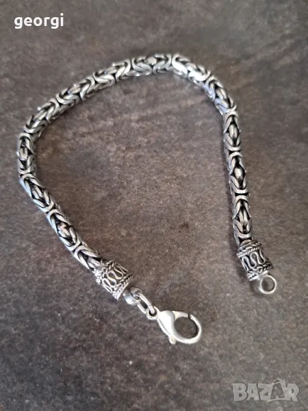 сребърна гривна , снимка 1