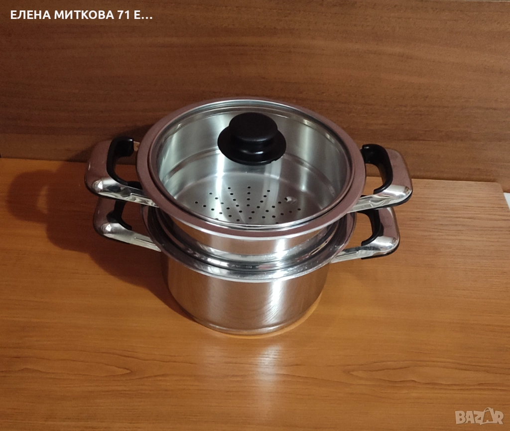 Комплект масивни немски тенджери от 3 части, снимка 1