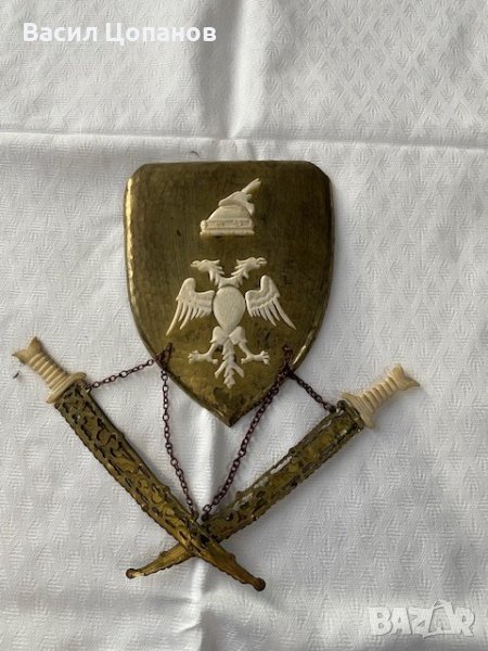 Сувенир от месинг и кост, снимка 1