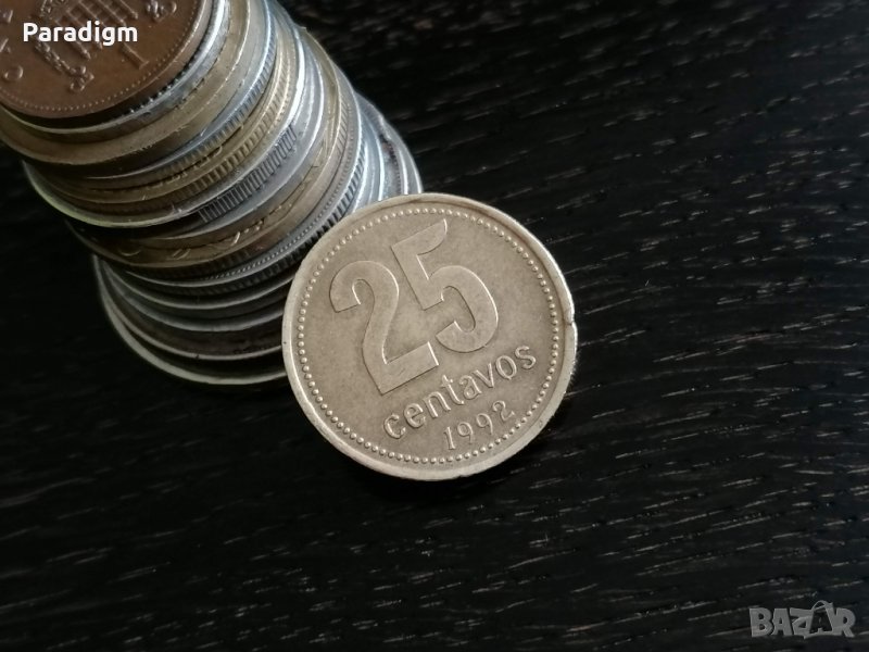 Монета - Аржентина - 25 центавос | 1992г., снимка 1
