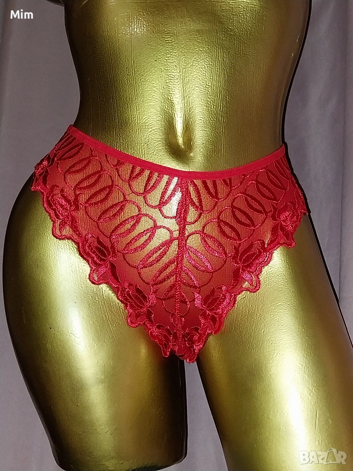 chicca 40 Червена бикина с богата бродерия , снимка 1