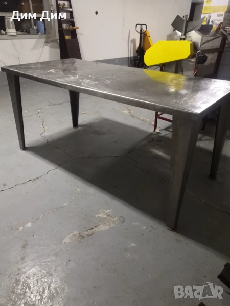 Работна маса от неръждавейка 192х92х90, снимка 1