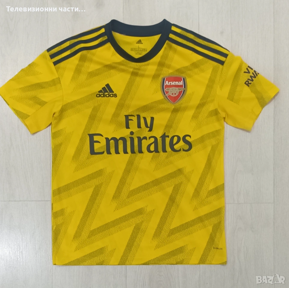Оригинална футболна тениска на Арсенал гостуващ екип 2019/2020 Adidas EH5656,размер юношески L, снимка 1