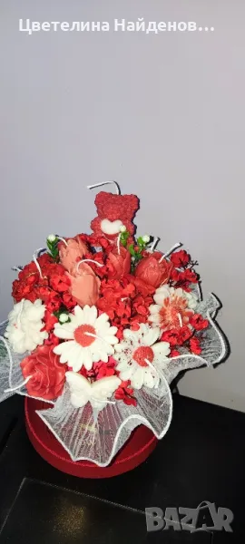 Букет от ароматни соеви свещи , снимка 1