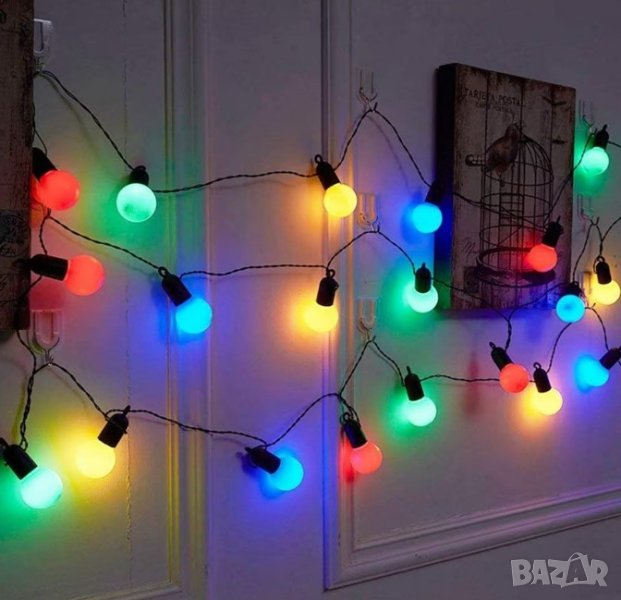 Гирлянд от цветни крушки, снимка 1