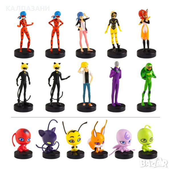 Miraculous Калинката и Котарака Фигура Печат MLB5010, снимка 1