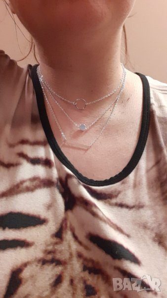 Тройно колие Троен чокър Чокер , снимка 1