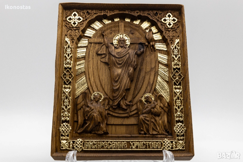 Релефна икона на Възкресението Христово, снимка 1