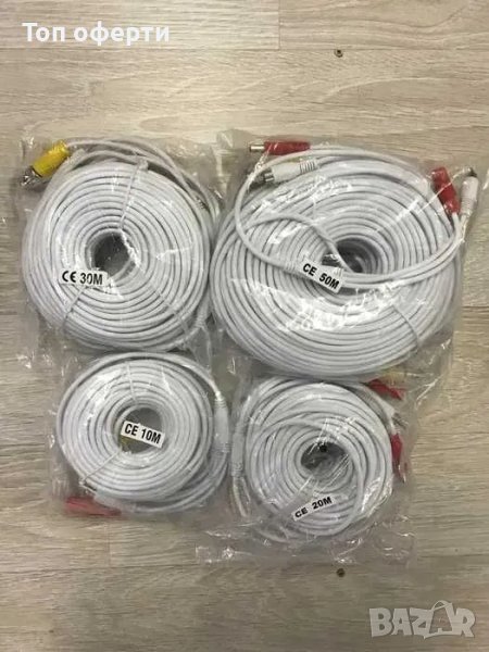 Кабели за видеонаблюдение и DVR ,кабел за видеокамера- Bnc / Rca / Dc, снимка 1