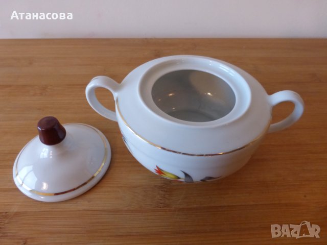 Немска порцеланова захарница КРМ 1940 г, снимка 5 - Аксесоари за кухня - 42798060