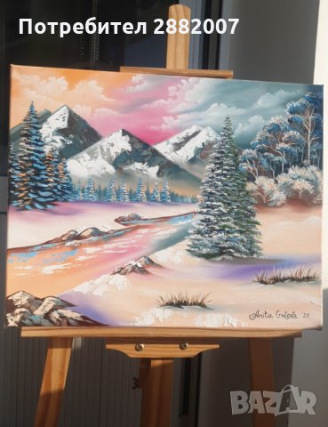 Маслена живопис, платно с подрамка , снимка 2 - Картини - 31482043