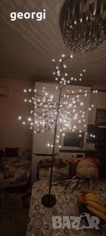 Светещо дръвче с цветя, снимка 2 - Лед осветление - 52907187