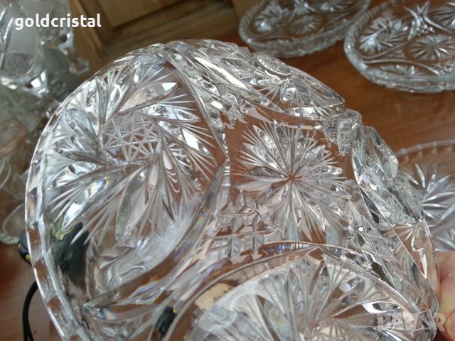 Кристални чинии, снимка 3 - Антикварни и старинни предмети - 37625415