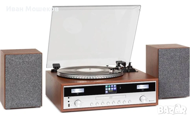 Аудиосистема с грамофон AUNA BIRMINGHAM, снимка 2 - Аудиосистеми - 53071724