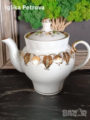 Руски сервиз - Златна дантела, снимка 4 - Антикварни и старинни предмети - 54167025