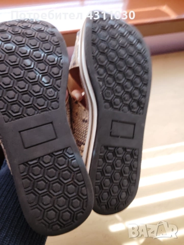 Дамски сандали змийски принт естествена кожа 41 номер, снимка 9 - Сандали - 53807886