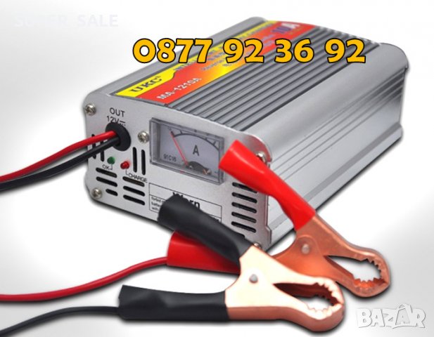 UKC ВИСОКОКАЧЕСТВЕНО зарядно устройство за акумулатор за кола 10AMP , снимка 3 - Аксесоари и консумативи - 30153438