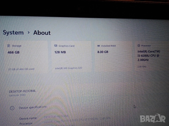 Лаптоп DELL Latitude 3580 i5, 16GB RAM, 500GB HDD, снимка 15 - Лаптопи за работа - 52859134