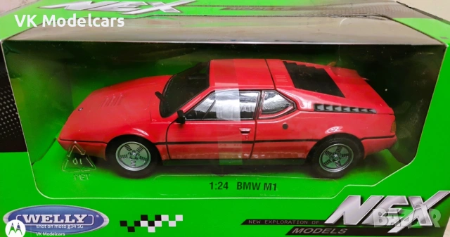 BMW M1 1:24 Welly, снимка 2 - Колекции - 53936558