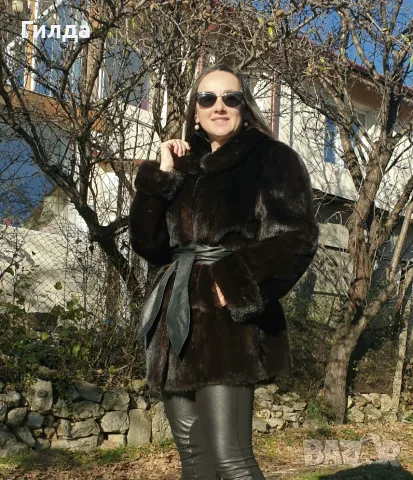 Saga Mink Yorn Boutique палто норка визон налично, снимка 7 - Палта, манта - 56003035
