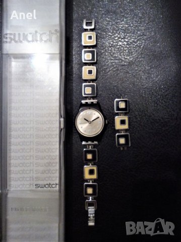 Оригинален дамски часовник Swatch - Chessboard LB160G / Made in Switzerland