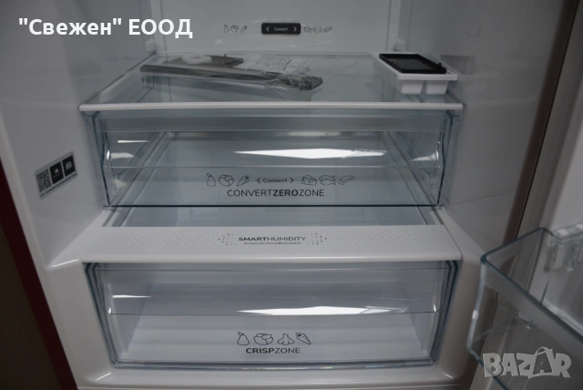 Червен хладилник с фризер GORENJE NK89C0DR NoFrost, MultiFlow, снимка 5 - Хладилници - 53334246