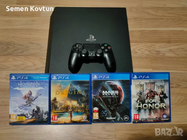 PlayStation 4 Pro 1TB + 4 игри + DualShock 4, снимка 2 - PlayStation конзоли - 56293878