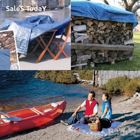 Покривало за мебели, за градина, къмпинг,Лек полиетилен, 12 кв.м., 3*4м. редакция, снимка 3 - Огради и мрежи - 37032823