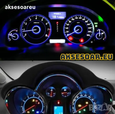 10 бр. малки габаритни крушки за арматурно табло T5 3SMD LED супер ярък 3030 LED за вътрешно осветле, снимка 16 - Аксесоари и консумативи - 47799264