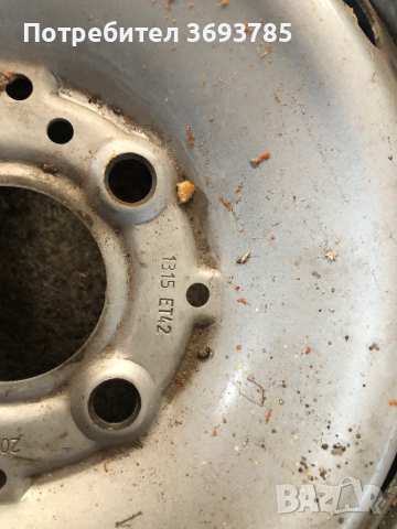 Железни джанти с датчици 4бр.Smart , снимка 3 - Гуми и джанти - 44685327