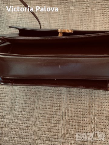 Стилна vintage чанта ALMADA  цвят тъмен шоколад, снимка 10 - Чанти - 37627048
