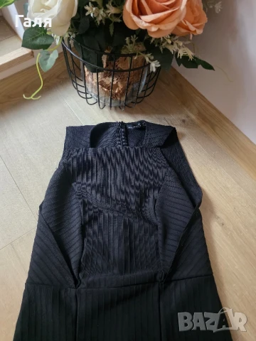 Черна рокля ZARA, снимка 6 - Рокли - 50997029