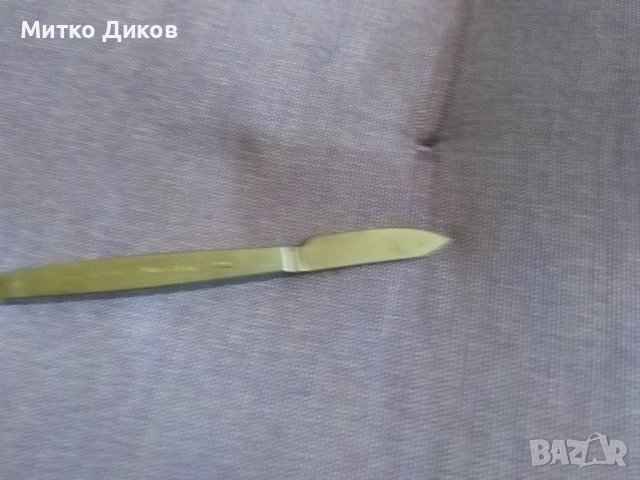 Acier inox made in France тарикатско малко френско ножче скалпел  две позиции 133х40х30мм, снимка 4 - Ножове - 42134337