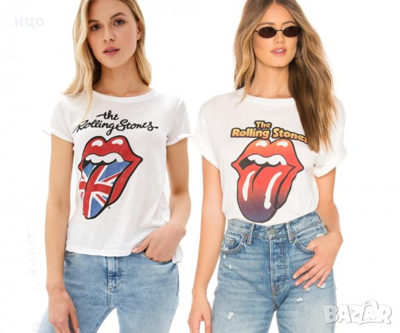  Дамска рок тениска Rolling Stones Модели,цветове и размери, снимка 1 - Тениски - 30379708